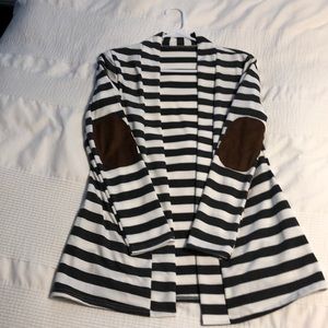 Cardigan with elbow patch